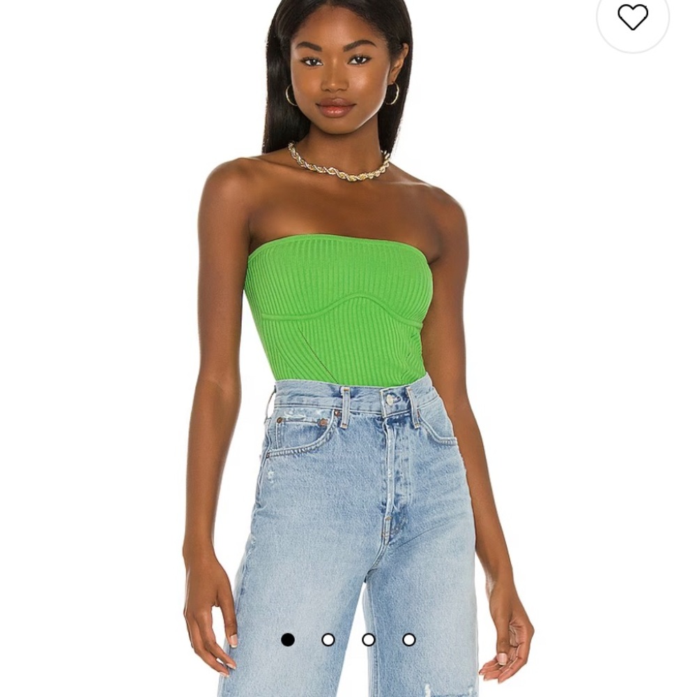 Camila Coelho lime green tube top size XL